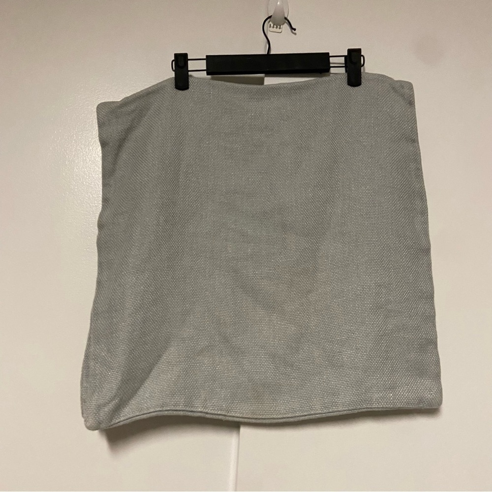 Restoration Hardware Grey linen Pillow Shams set Size 20 X 20